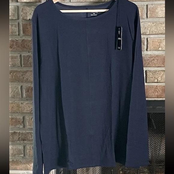 Allbirds Women's Navy Long Sleeve Tee - Picture 2 of 6